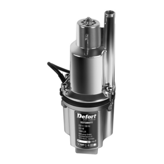 Defort DVP-250N-10 User Manual