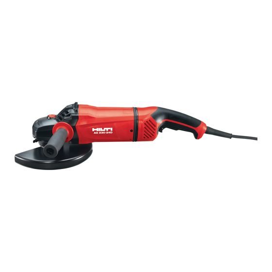 Hilti AG 230-24D Original Operating Instructions