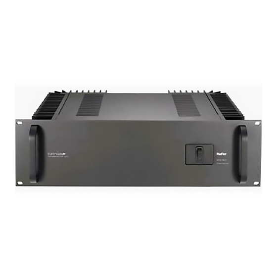 Hafler trans-nova 9505 Installation And Operation Manual