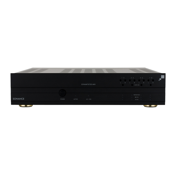 Sonance 875D SE Instruction Manual