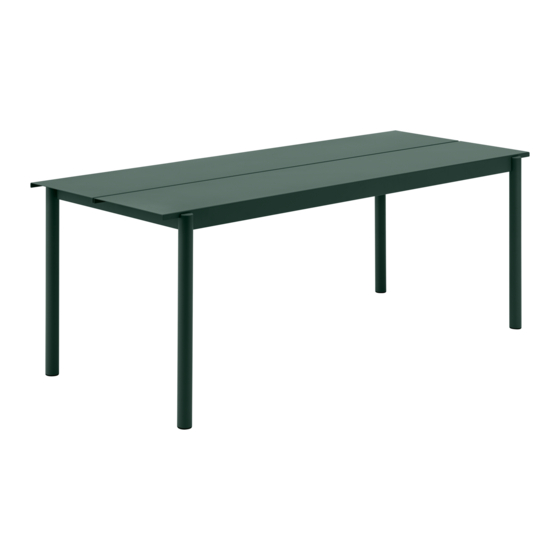 muuto LINEAR STEEL TABLE Assembly Instruction