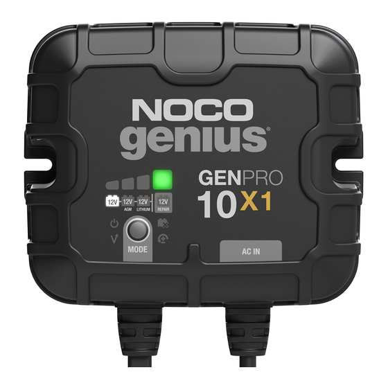 NOCO Genius GENPRO Series User Manual & Warranty