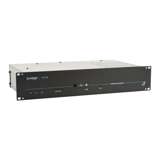 Univox PLS-700 Installation Manual