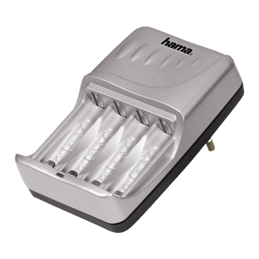 Hama Delta Slim - Battery Charger Operating Instructions