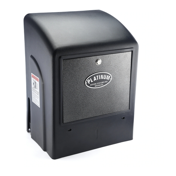 Platinum BLSL840 Access Gate System Manuals