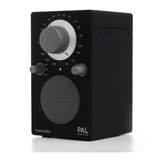 Tivoli Audio PAL Portable Audio Laboratory Owner's Manual