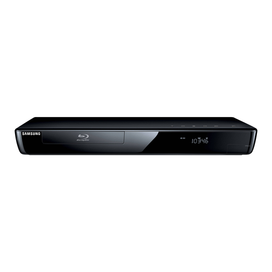 Samsung BD-P3600 User Manual