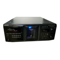 Sony CDPCX455 - 400 Disc MegaStorage CD Changer Operating Instructions Manual