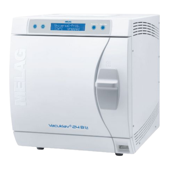 MELAG Vacuklav 24 BL+ Technical Manual