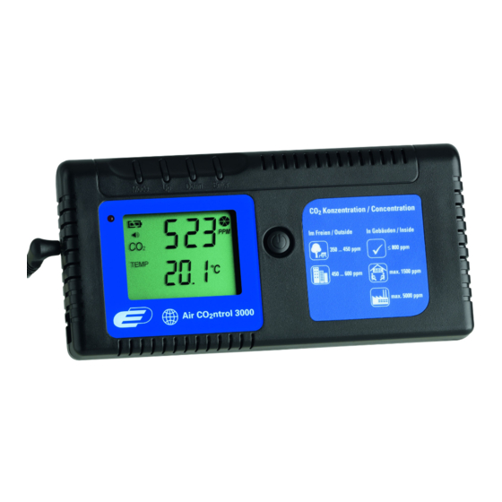 Dostmann Electronic Air CO2ntrol 3000 Operating	 Instruction