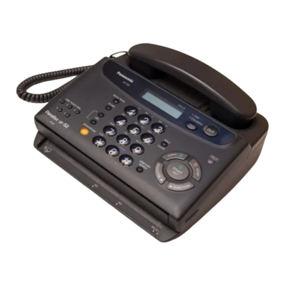 Panasonic Panafax UF-S2 User Manual