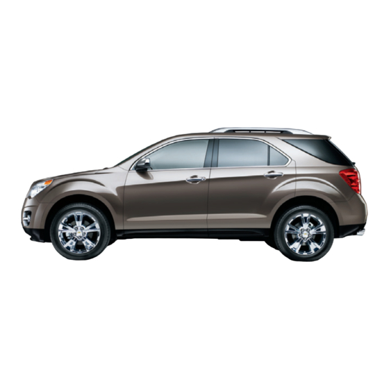 Chevrolet Equinox 2013 Getting To Know Manual