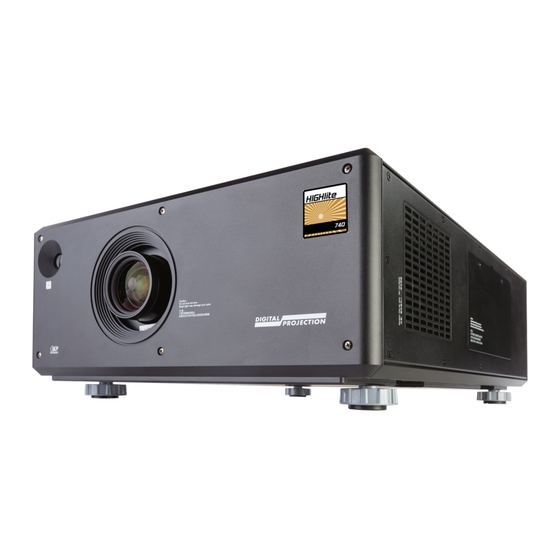 Digital Projection HIGHlite 730 Series Installation And Quick Start Manual