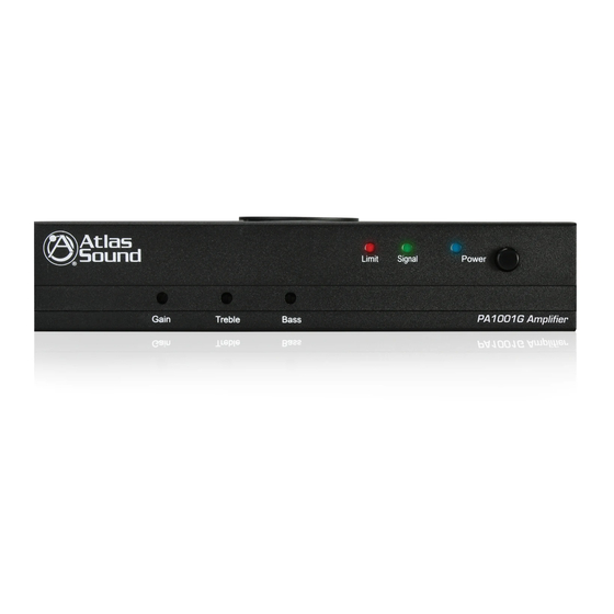 Atlas PA1001G Owner's Manual