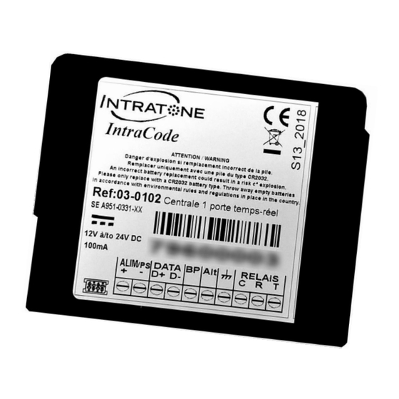 Intratone 03-0102 Manual
