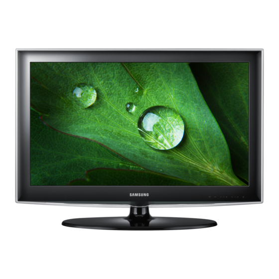 SAMSUNG LN22D450G1F LCD TV USER MANUAL | ManualsLib