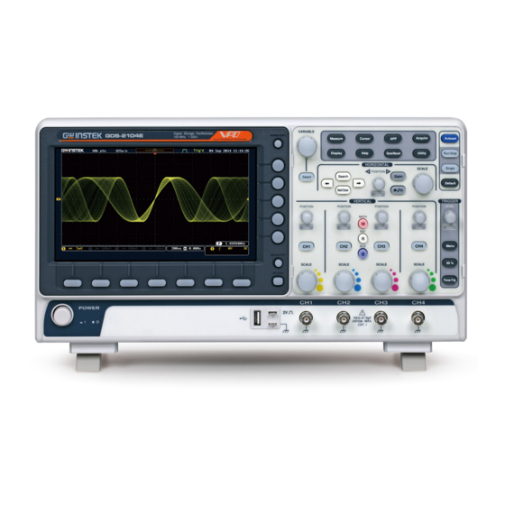 GW Instek GDS-2000E Series User Manual