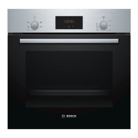 Bosch HHF113B 0B Series User Manual And Installation Instructions