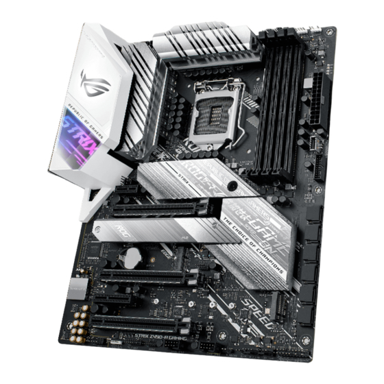 REPUBLIC OF GAMERS ROG STRIX Z490-A GAMING Quick Start Manual