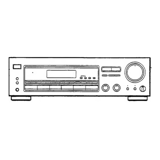 Sony R-D-S EON STR-D365 Operating Instructions Manual