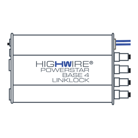 Veracity HIGHWIRE POWERSTAR BASE 4 LINKLOCK VHW-HWPS-B4-LL Quick Start