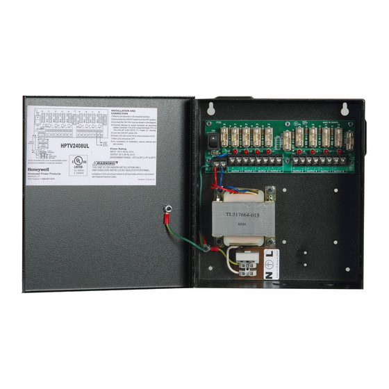 Honeywell HPTV2408UL Product Installation Document