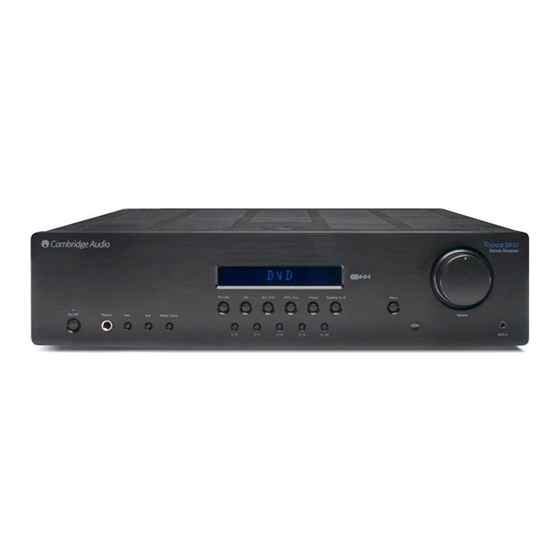 Cambridge Audio Topaz SR10 V2 Manuals