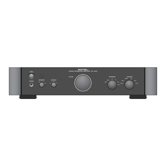 Rotel RA-1060 Technical Manual