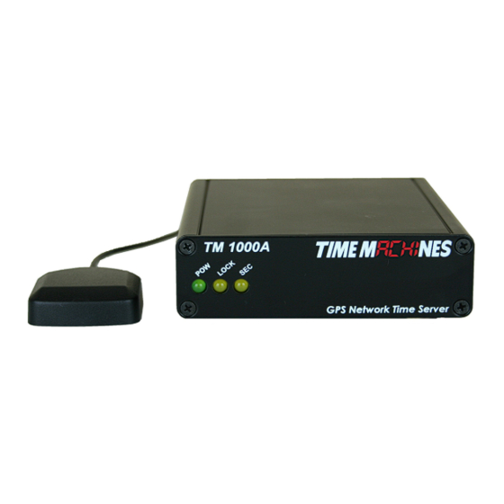 Time Machines TM1000A Installation And Operation Manual