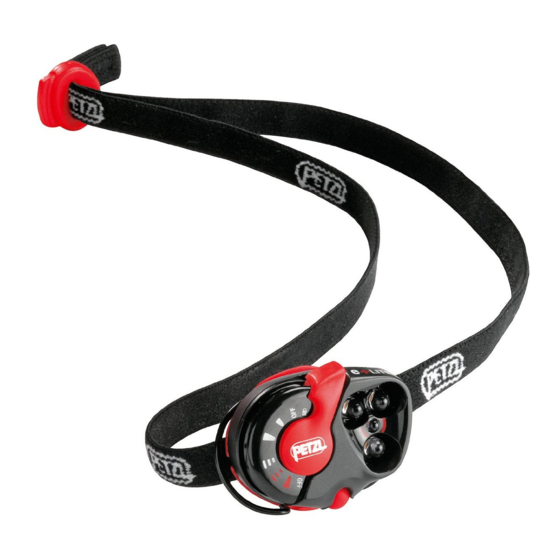 User Manuals: Petzl e+LITE E02 P Emergency headlamp