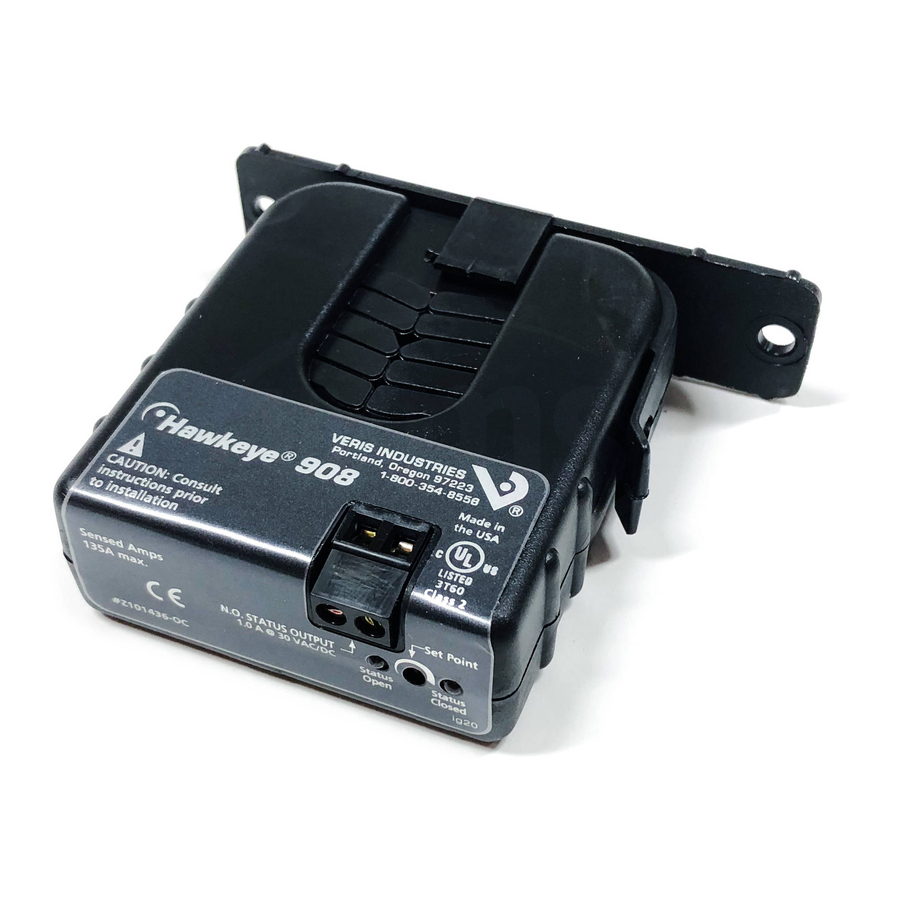 Veris Industries Hawkeye 908 Installation Manual