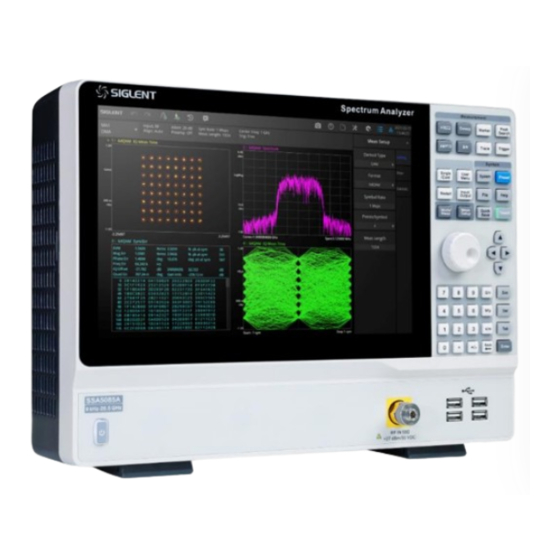 SIGLENT SSA5000A Quick Manual