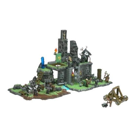 Mega Bloks Dragons Sorcerer's Lair 9886 Assembly Instructions Manual
