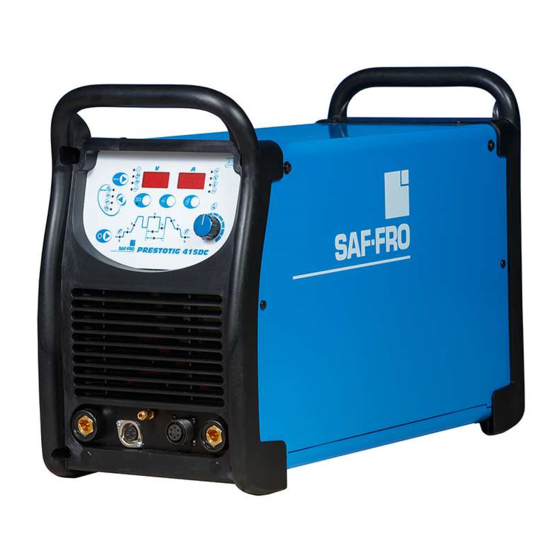 Saf-Fro PRESTOTIG 415DC Operator's Manual