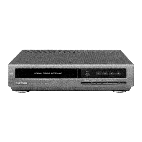 Hitachi VT-P75 Instruction Manual