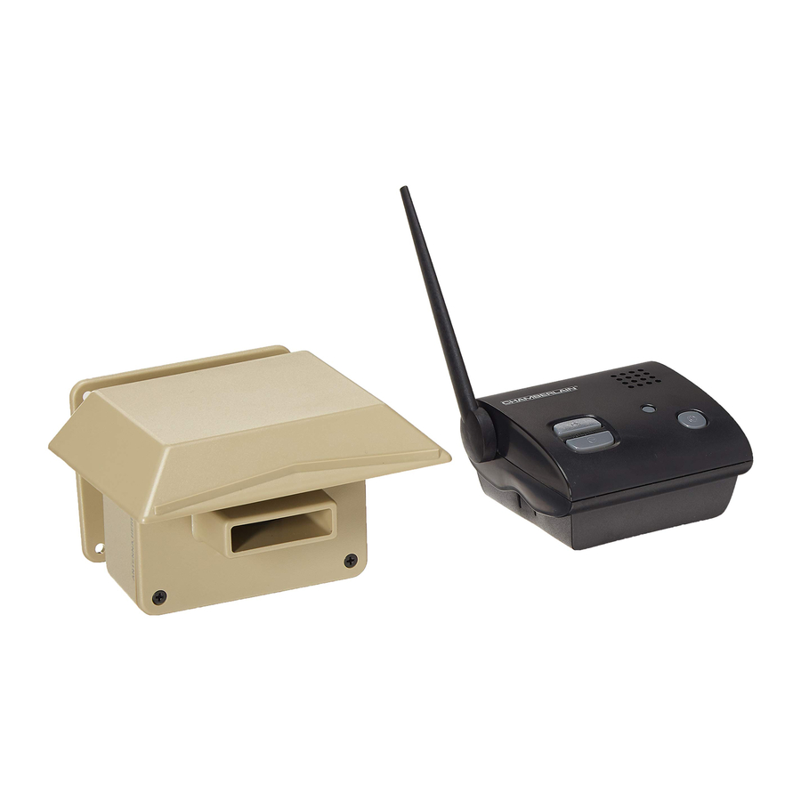 Chamberlain CWA2000, CWA2000C - Wireless Motion Detection System Manual