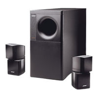 Bose Acoustimass 20 User Manual
