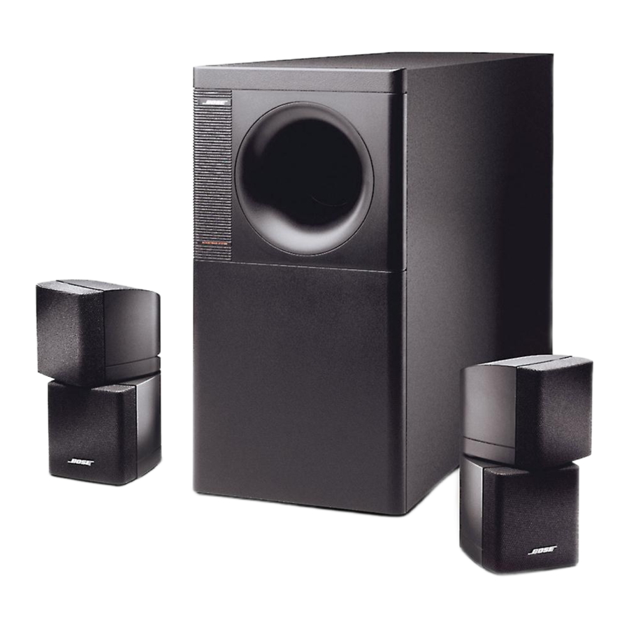 Bose Acoustimass 5 / 20 Manual