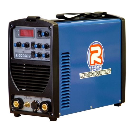 R-Tech TIG200DV Operation Instructions Manual