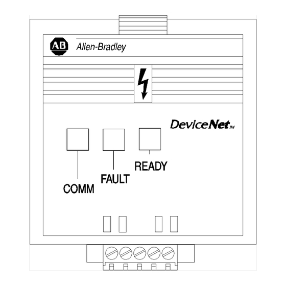 Allen-Bradley Bulletin 160 DeviceNet User Manual