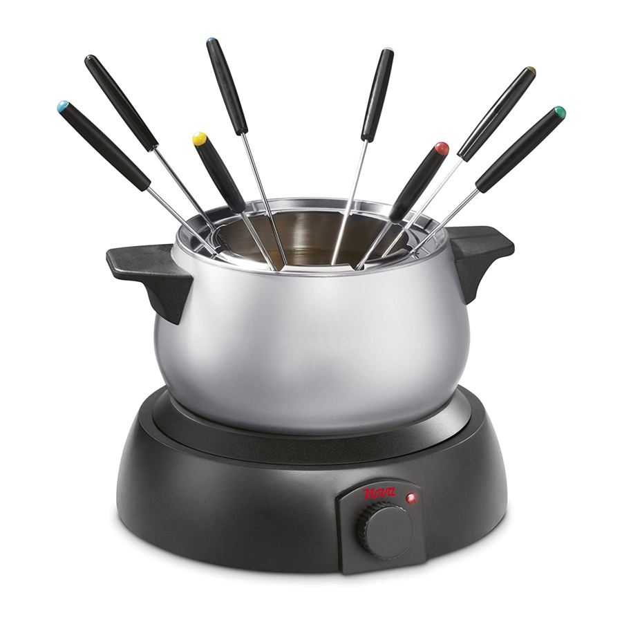 Nova FONDUE 170121 Instructions For Use Manual