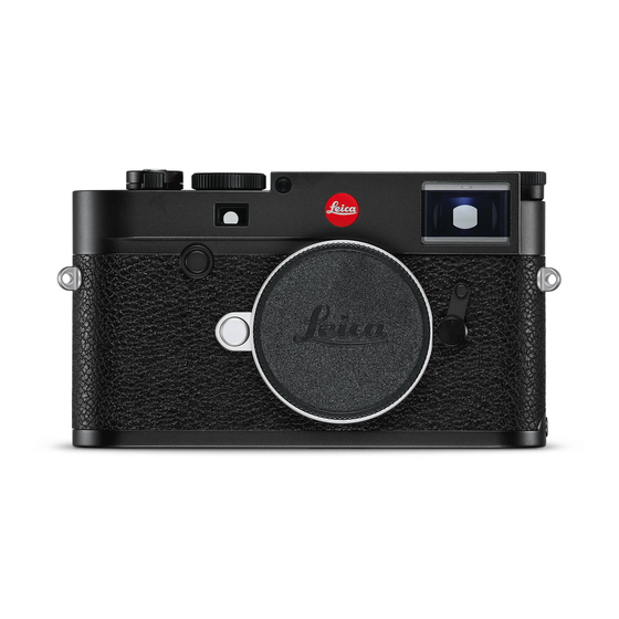 Leica M10 MONOCHROM Instruction Manual