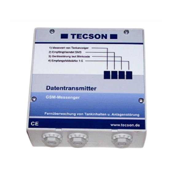 Tecson GSM-Messenger Installation Instructions And Technical Documentation