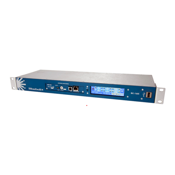 Bluebell BC160i Operation Manual