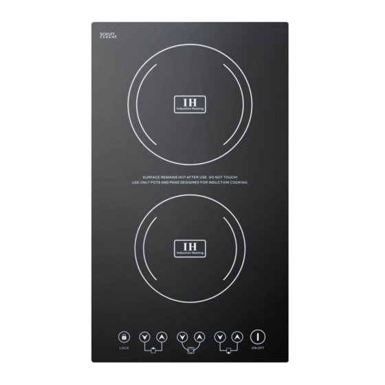 Summit SINC2220 induction cooktop Manuals