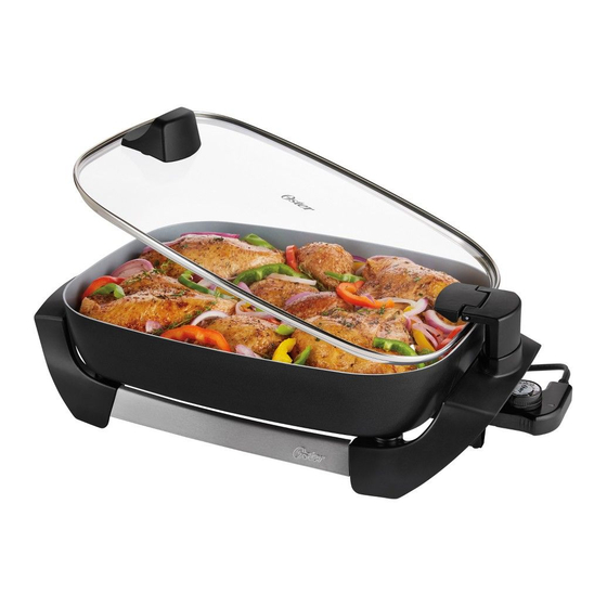 Oster Hinged Lid Electric Skillet User Manual