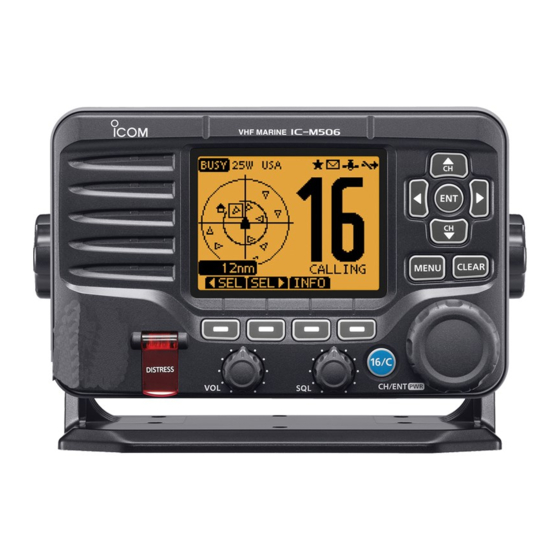 Icom IC-M506 Instruction Manual