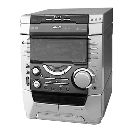 Sony HCD-VX55 Service Manual