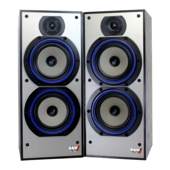 Bowers & Wilkins DM220i Instruction Manual