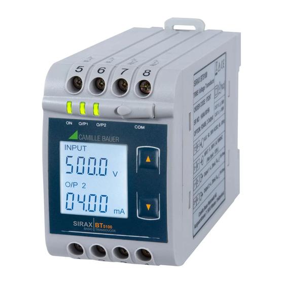 Camille Bauer SIRAX BT5100 Manual